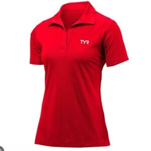 Women's TYR Sport red t-shirt Alliance Tech  is as comfortable Size S.